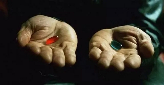 红药丸，还是蓝药丸？丨reddit.com